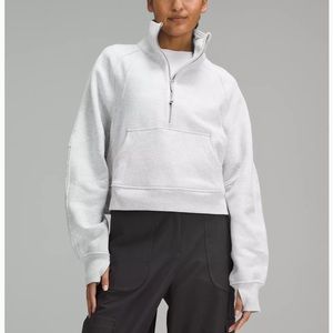 Scuba Oversized Funnel Neck Half-Zip Lululemon- Grey